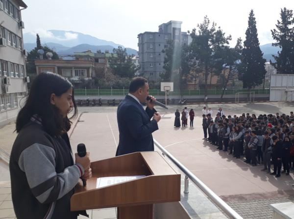 12 Mart İstiklal Marşı´nın Kabulü ile ilgili okulumuzda etkinlik düzenlendi.